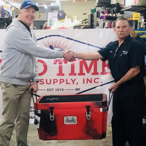 Old Time Farm Supply, Inc. customers inside the store