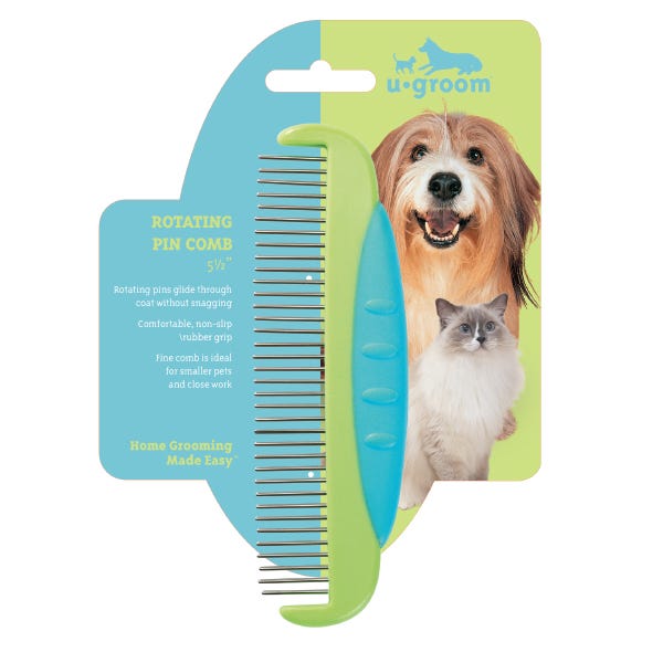 dog comb spinning PetEdge U-Groom Rotating Pin 5.5In Shimano Caius C Baitcasting Untangler 5 Pet Comb Color:Blue/Chartreuse 4969363036896