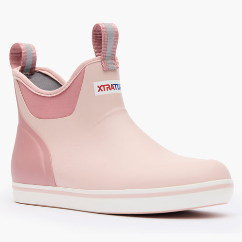 XtraTuf Women's 6 in Ankle Deck Boot Blush Pink