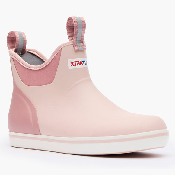 XtraTuf Women's 6 in Ankle Deck Boot Blush Pink