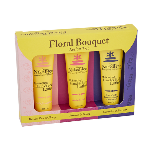 The Naked Bee Floral Bouquet Lotion Trio
