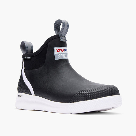 XtraTuf Women's 6 In Ankle Deck Boot Sport Black
