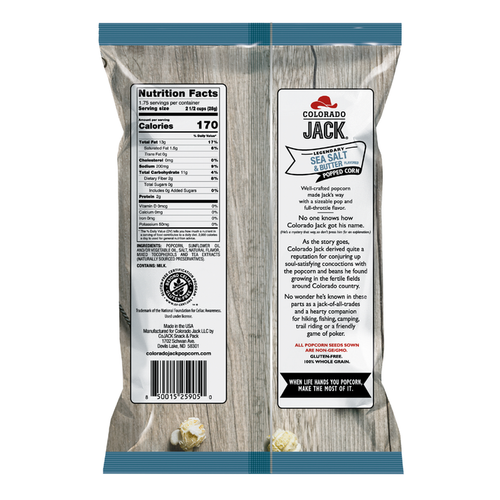 Colorado Jack Sea Salt & Butter Popcorn