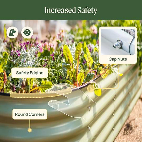 Vego Garden 32 Extra Tall 9 In 1 Large Modular Metal Raised Garden Bed Kit