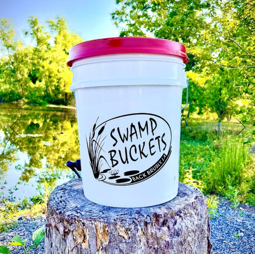 The Original Swamp Bucket with Black or Red Lid